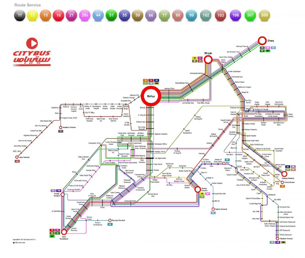 Кувейт кгтк карта автобусних маршрутів